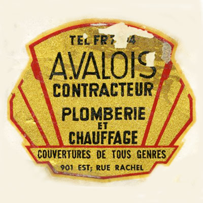 Publicité autocollante A. Valois